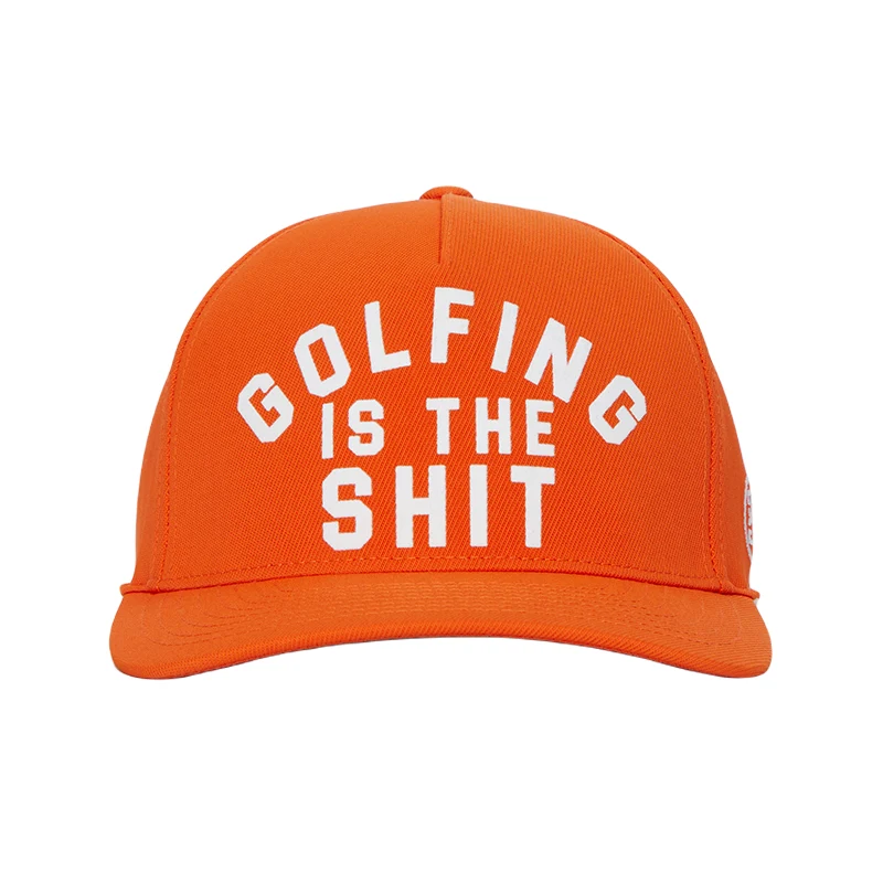 GFORE Golfing Is Snapback Men's Cap (Orange) - Image 2