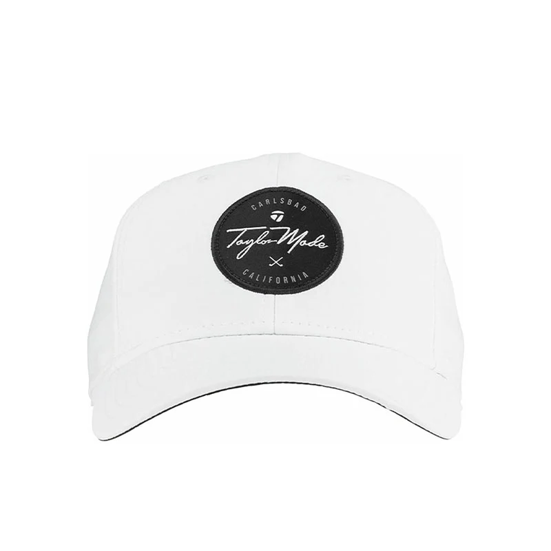 TAYLORMADE Circle Patch Radar Men's Cap (White) - Image 3