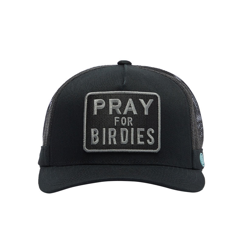 GFORE Pray For Birdies Cotton Twill Trucker Men's Cap (Onyx) - Image 3