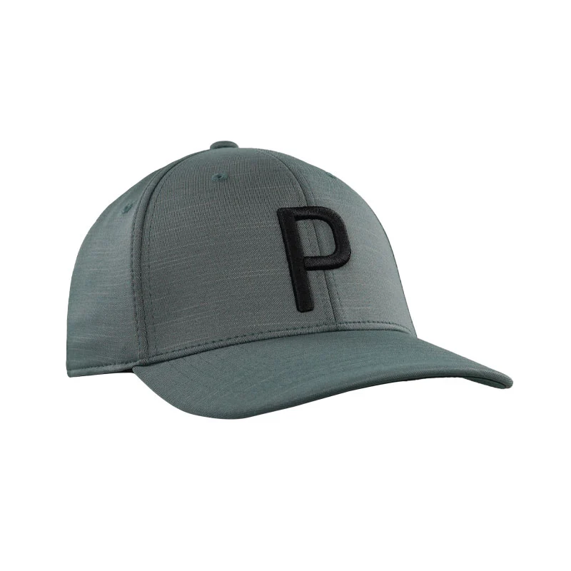 PUMA Men's P Cap (Eucalyptus/Black) - Image 2