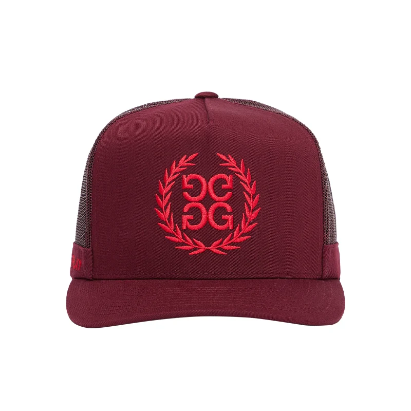 GFORE Wreath Cotton Twill Tall Trucker Men's Cap (Rhubarb) - Image 2