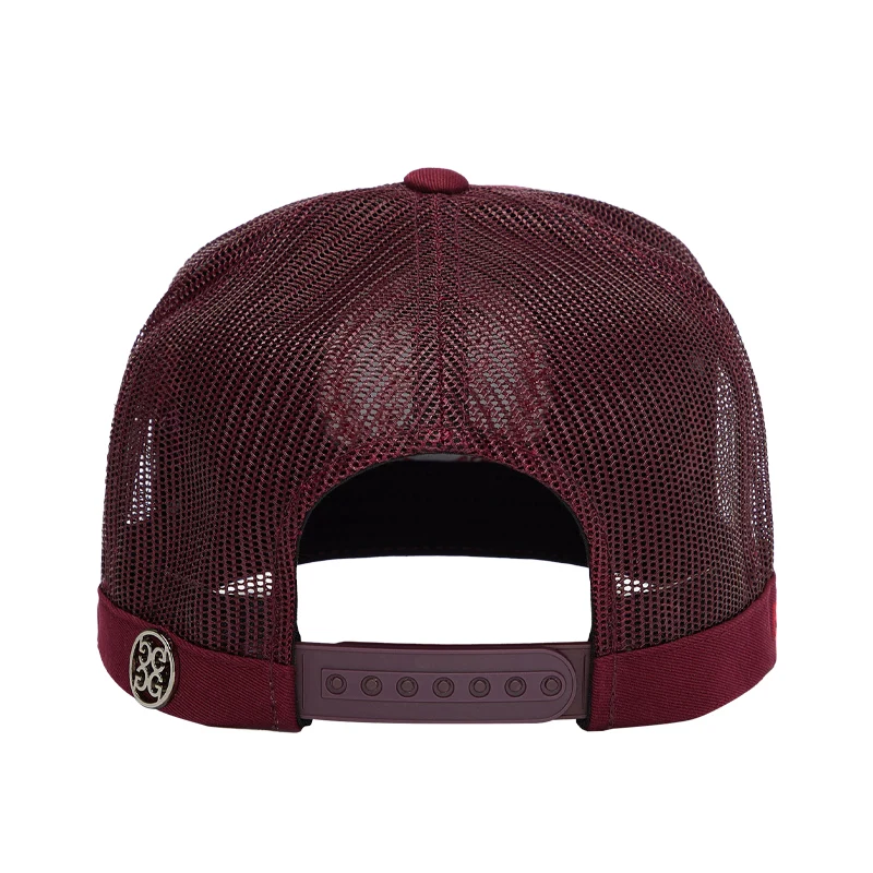 GFORE Wreath Cotton Twill Tall Trucker Men's Cap (Rhubarb) - Image 3