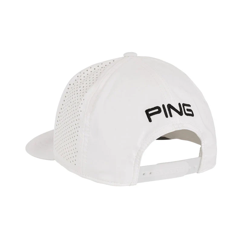 PING Tour Vented Delta 211 Men's Cap (White) - Image 3
