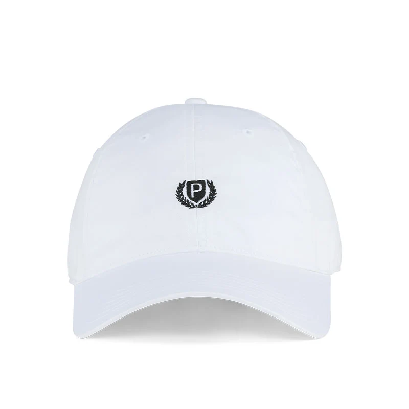 PUMA Shield Unstructured P Men's Cap (White/Black) - Image 3