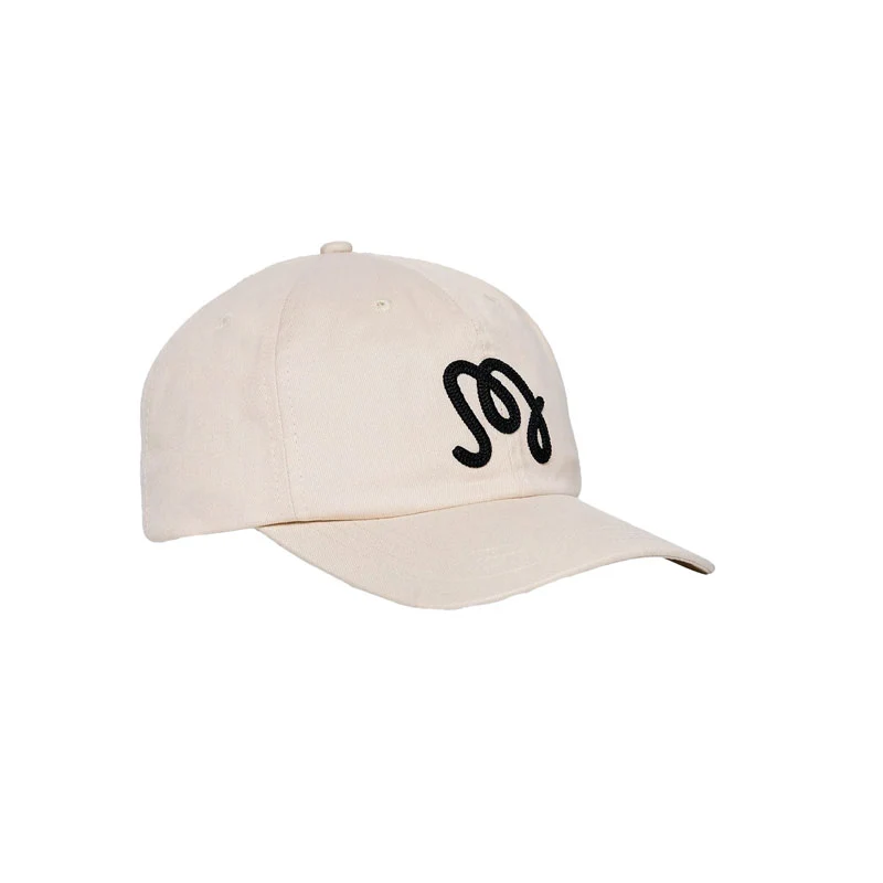 MALBON GOLF M Script Chainstitch Men's Cap (Ivory) - Image 2