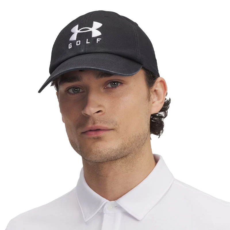 UNDER ARMOUR Drive96 Adjustable Men's Cap (Black/White) - Image 4