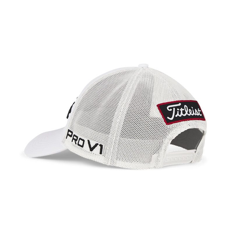 TITLEIST Tour Performance Mesh Men's Cap (White/Black) - Image 4