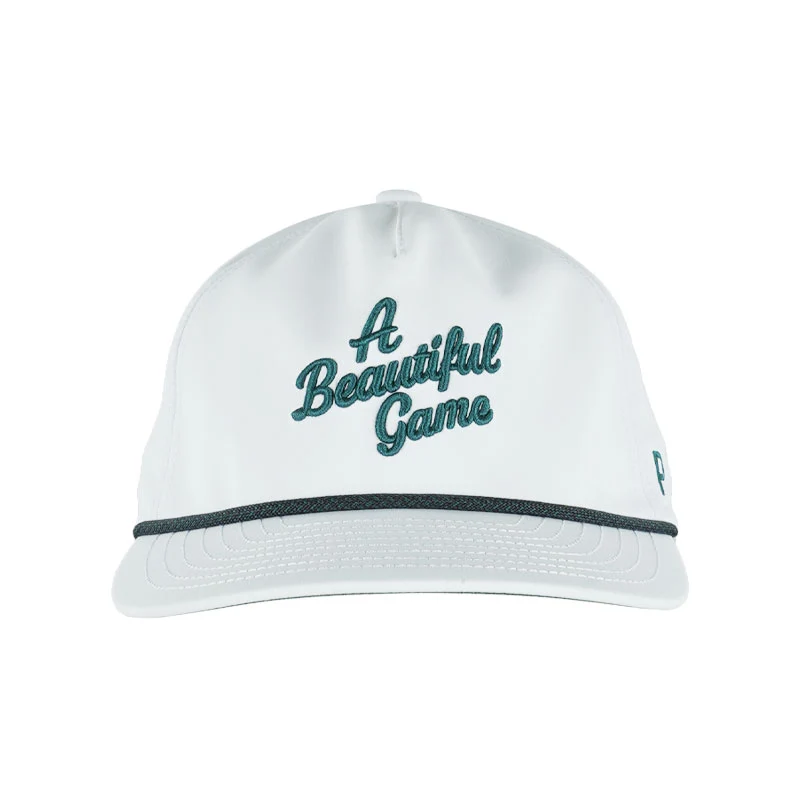 PUMA Beautiful Game Men's Cap (White/Navy) - Image 3