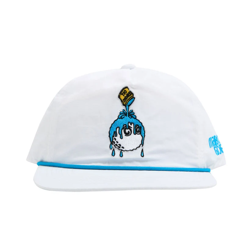 MALBON GOLF Swing Oil Men's Cap (White) - Image 3