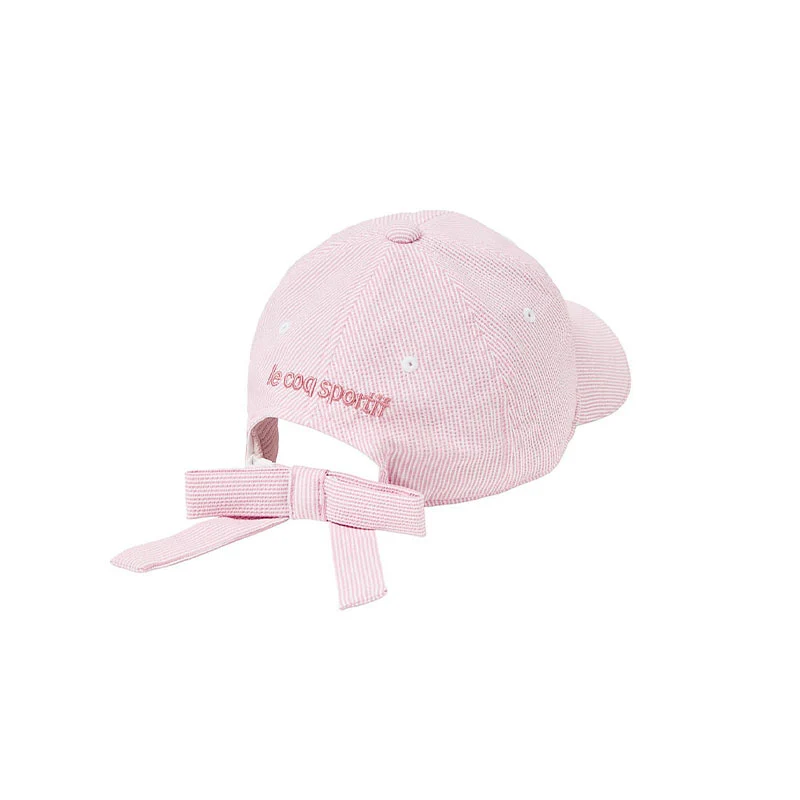 LE COQ SPORTIF GOLF Striped Women's Cap (Pink) - Image 2
