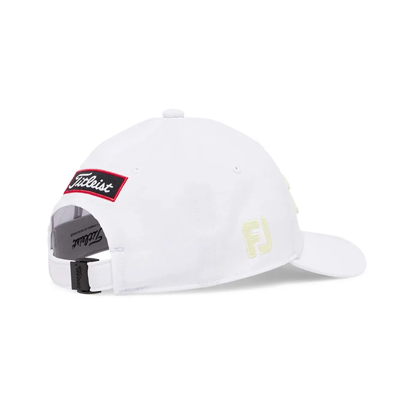 TITLEIST Tour Performance Junior Cap (White/Lime) - Image 3