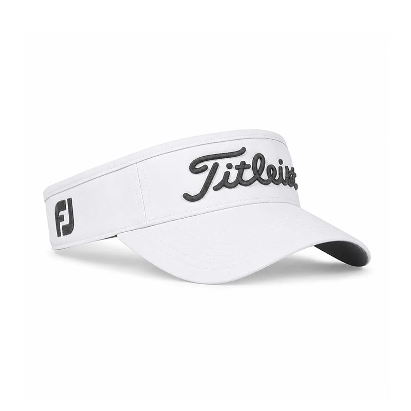 TITLEIST Tour Performance Men's Visor (White/Charcoal) - Image 2