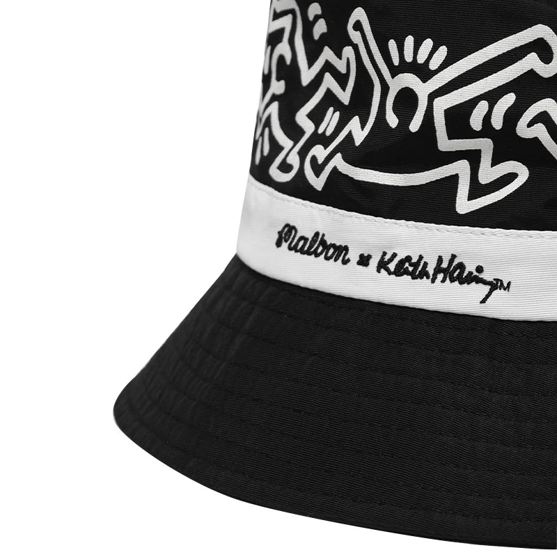 MALBON GOLF x Keith Haring Men's Hat (Black) - Image 3