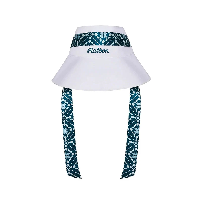 MALBON GOLF Delilah Open Top Women's Bucket Hat (White)