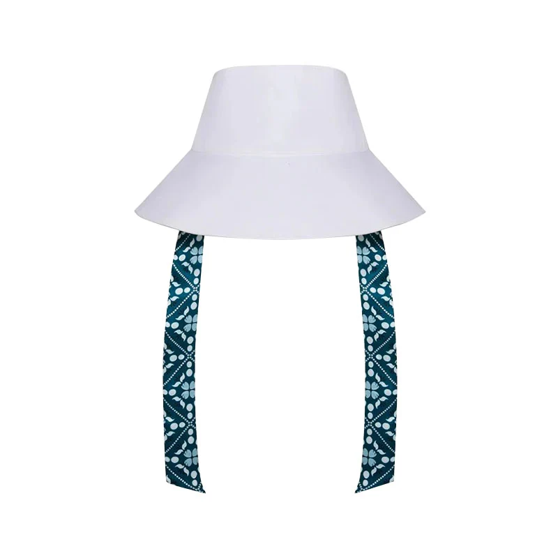 MALBON GOLF Delilah Open Top Women's Bucket Hat (White) - Image 2