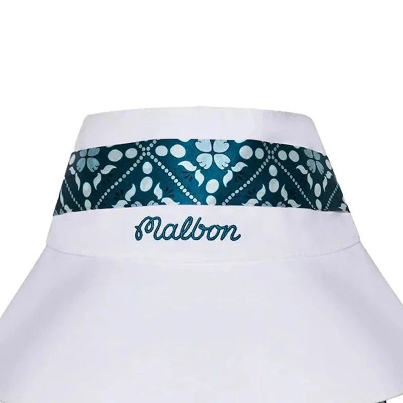 MALBON GOLF Delilah Open Top Women's Bucket Hat (White) - Image 3