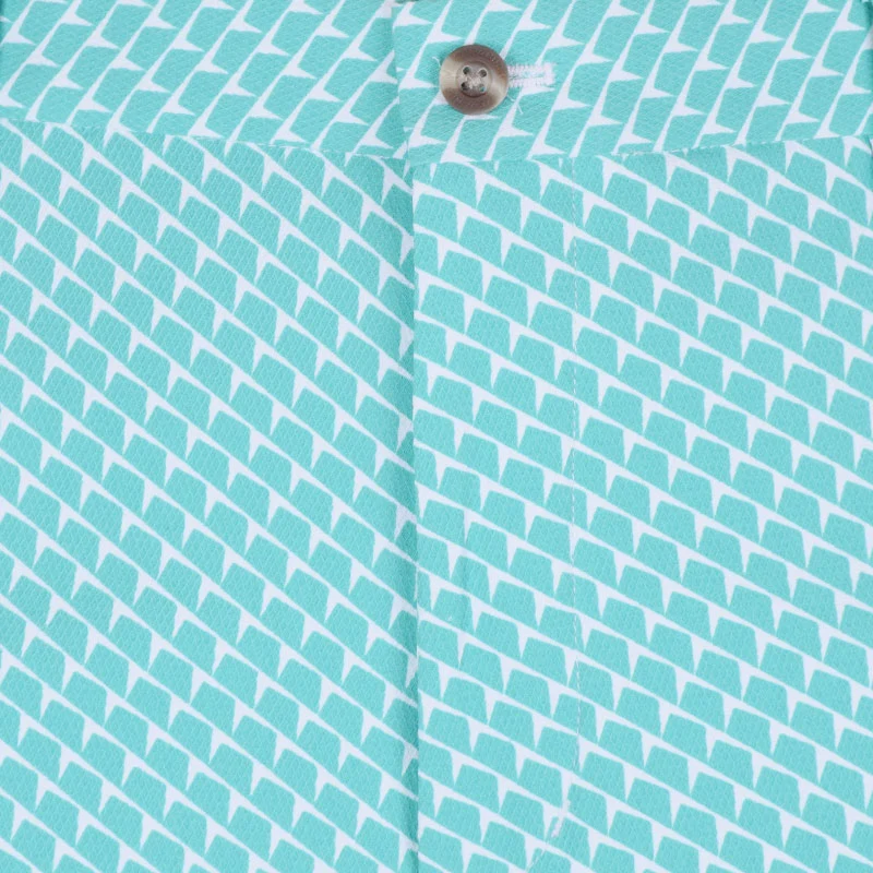 CUTTER & BUCK Performance Men's Shorts (Green/White) - Image 3