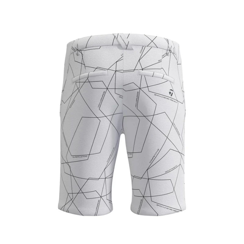 TAYLORMADE Word Graphic Men's Shorts (White) - Image 2