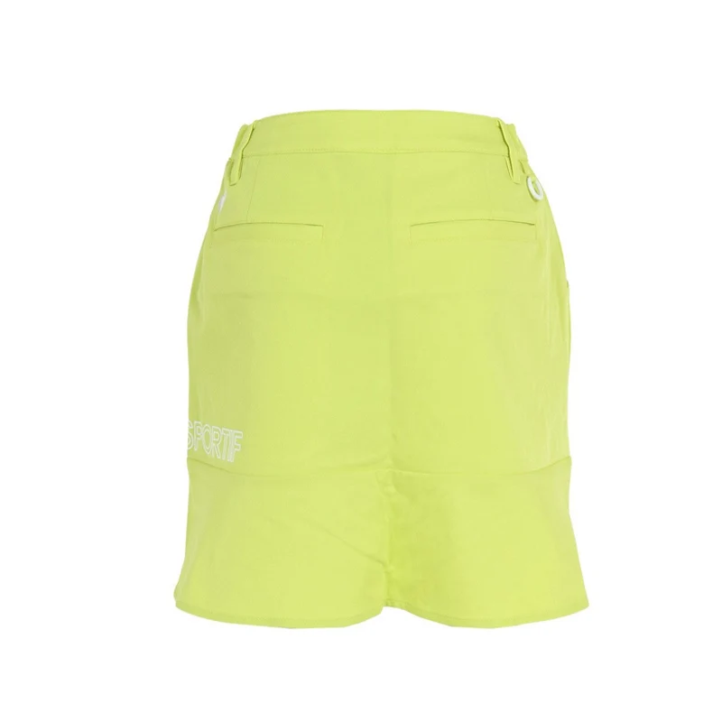 LE COQ SPORTIF GOLF Women's Flare Skorts (Lime) - Image 2