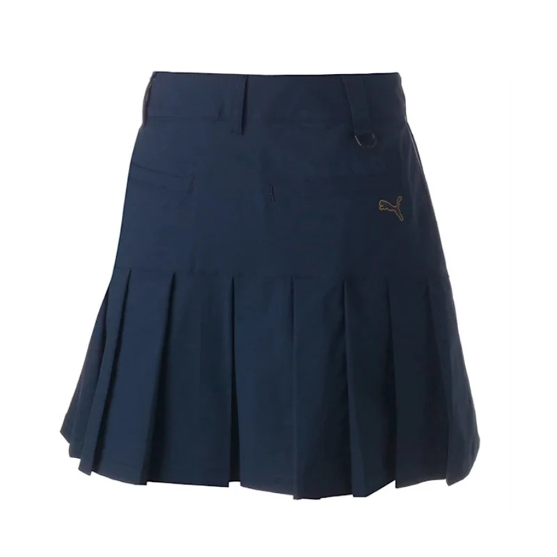 PUMA Woven Pleated Skirt (Navy Blazer) - Image 2