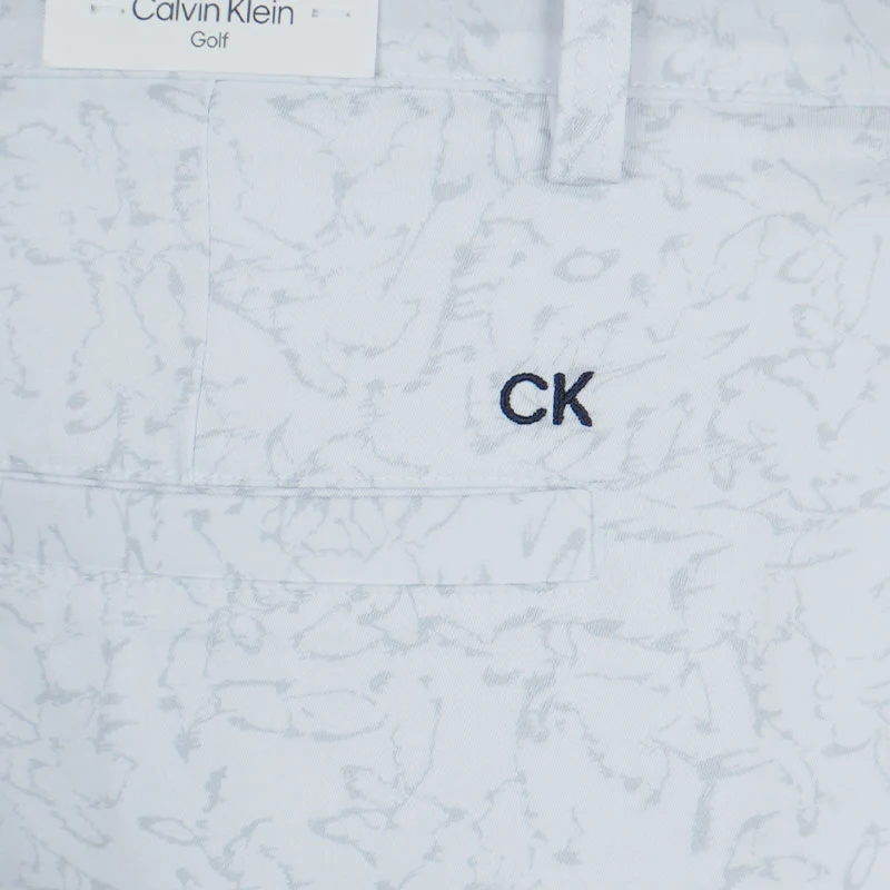 CALVIN KLEIN Printed Bullet Men's Shorts (White) - Image 4