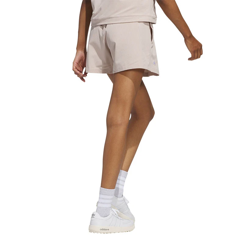 ADIDAS Go-To Women's Pleated Shorts (Taupe) - Image 2