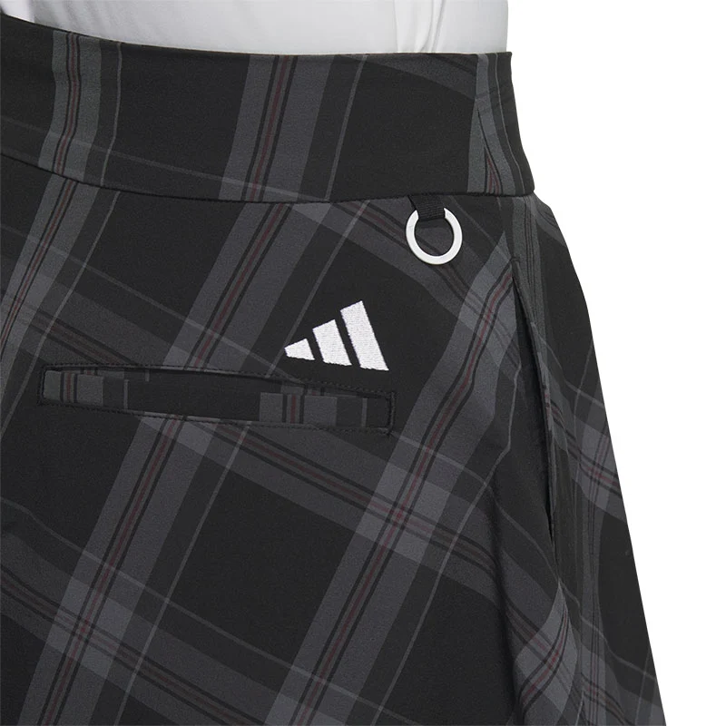 ADIDAS Checked Graphic Skirt (Black) - Image 4