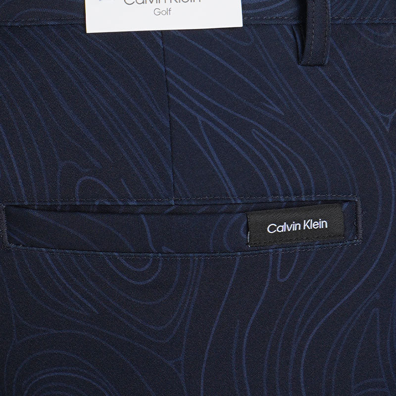 CALVIN KLEIN Marble Print Bullet Men's Shorts (Navy) - Image 4