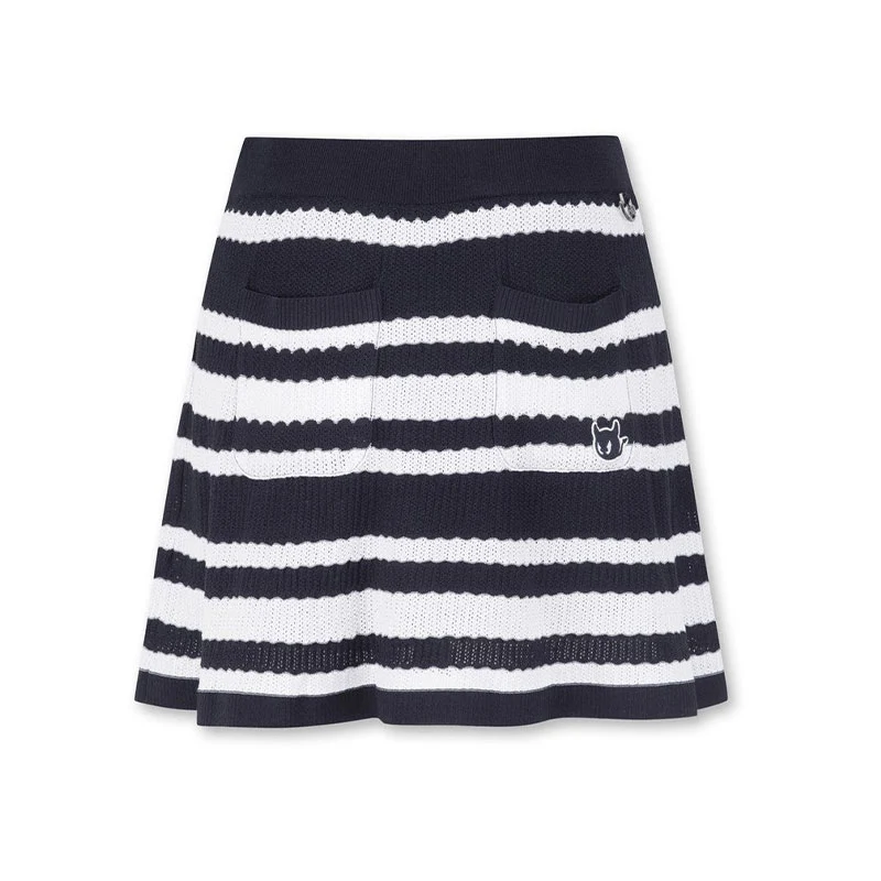 WAAC Multi Stripes Knit Skort (Navy) - Image 2