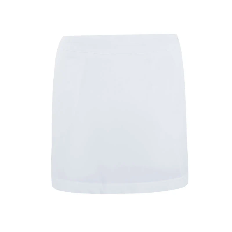 LACOSTE Ultra Dry Golf Skirt with Liner (White)