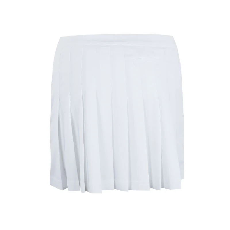 LACOSTE Ultra Dry Golf Skirt with Liner (White) - Image 2