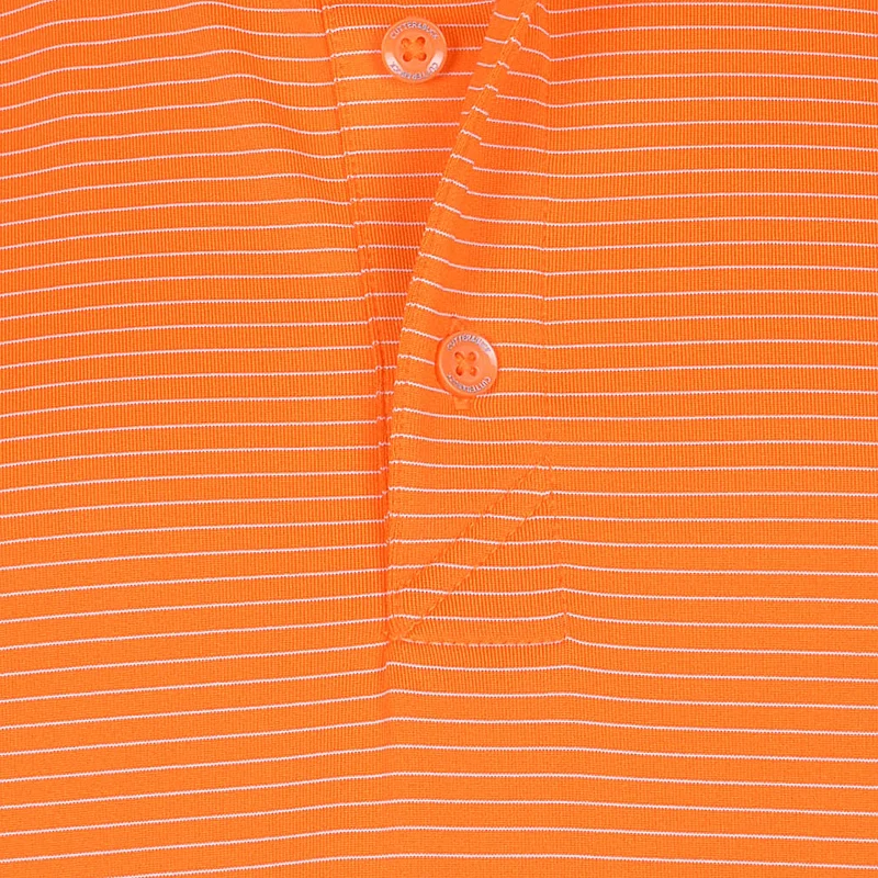 CUTTER & BUCK Forge Pencil Stripe Men's Polo (Orange Burst) - Image 3