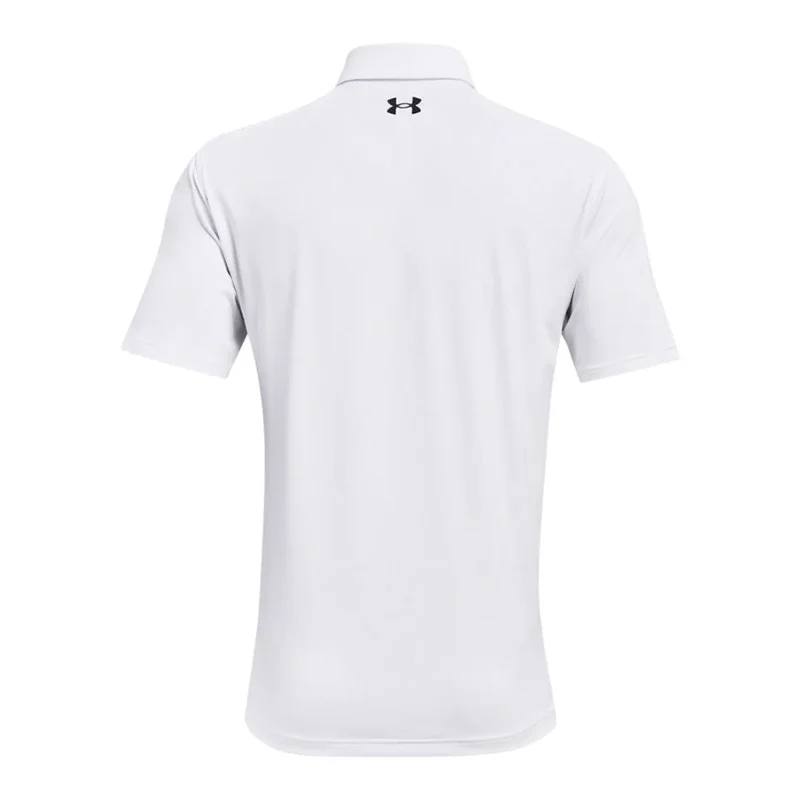 UNDER ARMOUR Tee-2-Green Men's Polo (White/Grey) - Image 2