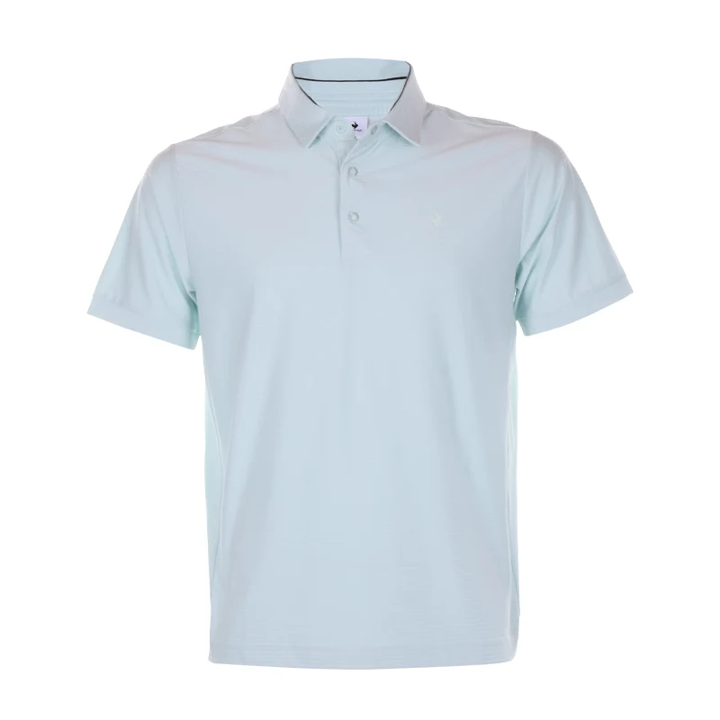 LE COQ SPORTIF GOLF Korean Series Stripes Men's Polo (Green)