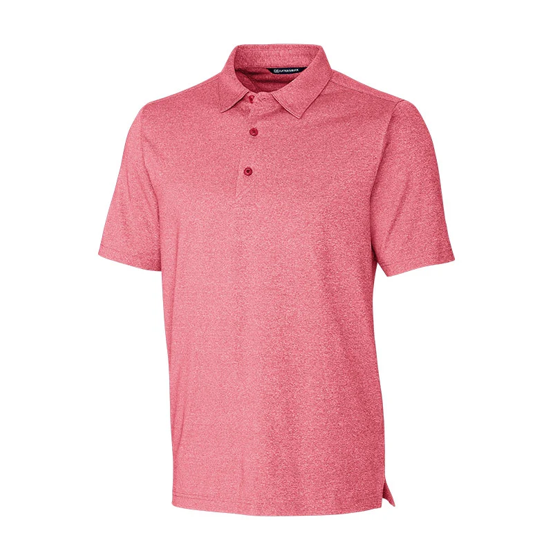CUTTER & BUCK Forged Heather Men's Polo (Cardinal Red Heather)