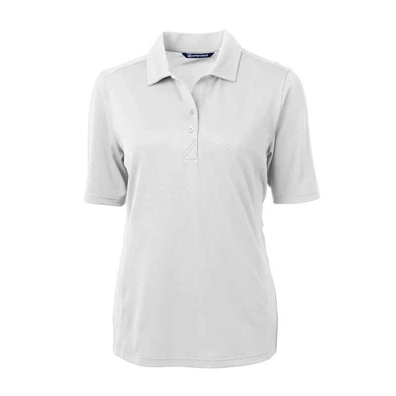 CUTTER & BUCK Virtue Eco Piq Women's Polo (White)