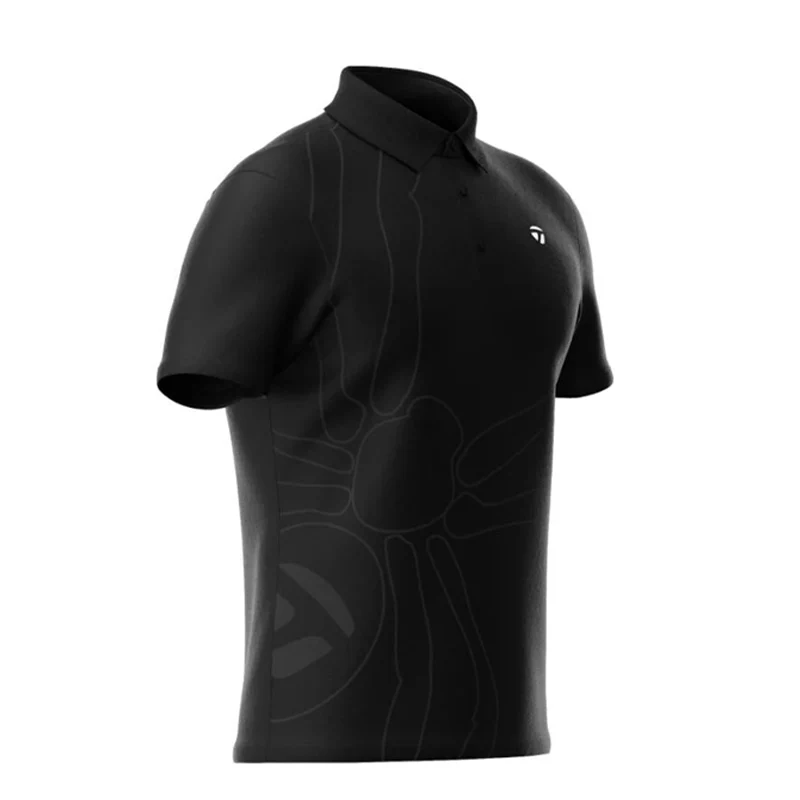 TAYLORMADE Lost Spider Men's Polo (Black) - Image 3
