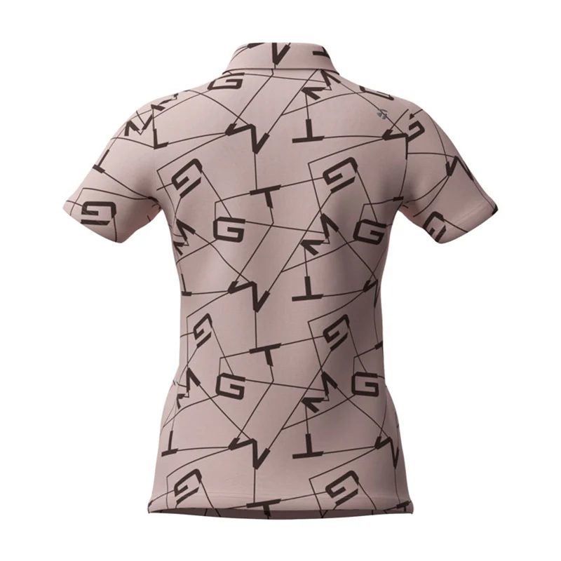 TAYLORMADE Letter Graphic Women's Polo (Smoke Pink) - Image 2