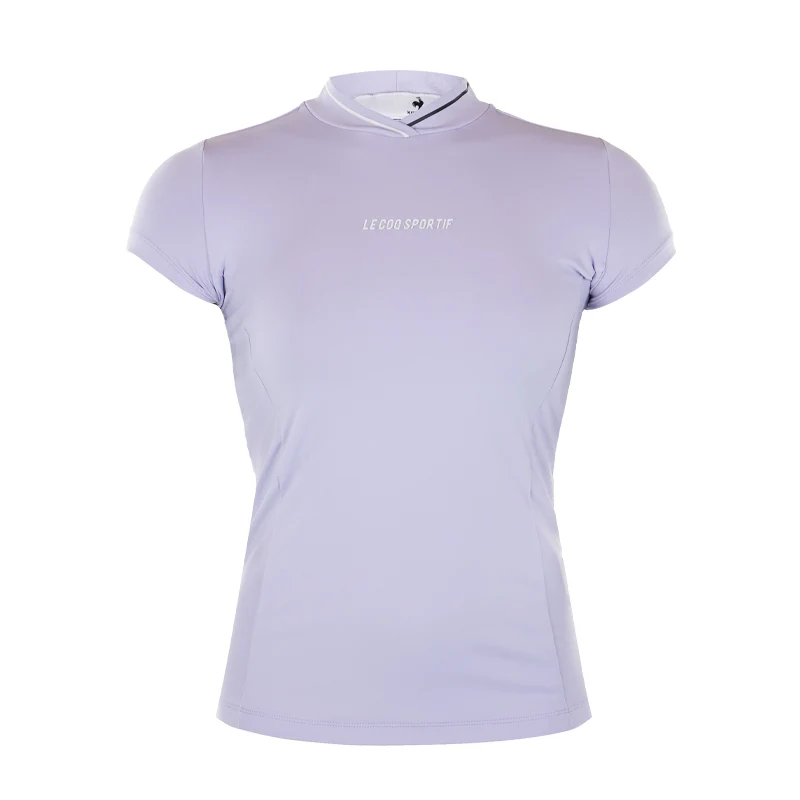 LE COQ SPORTIF GOLF Rijoume Variable Women's Mock Shirt (Purple)