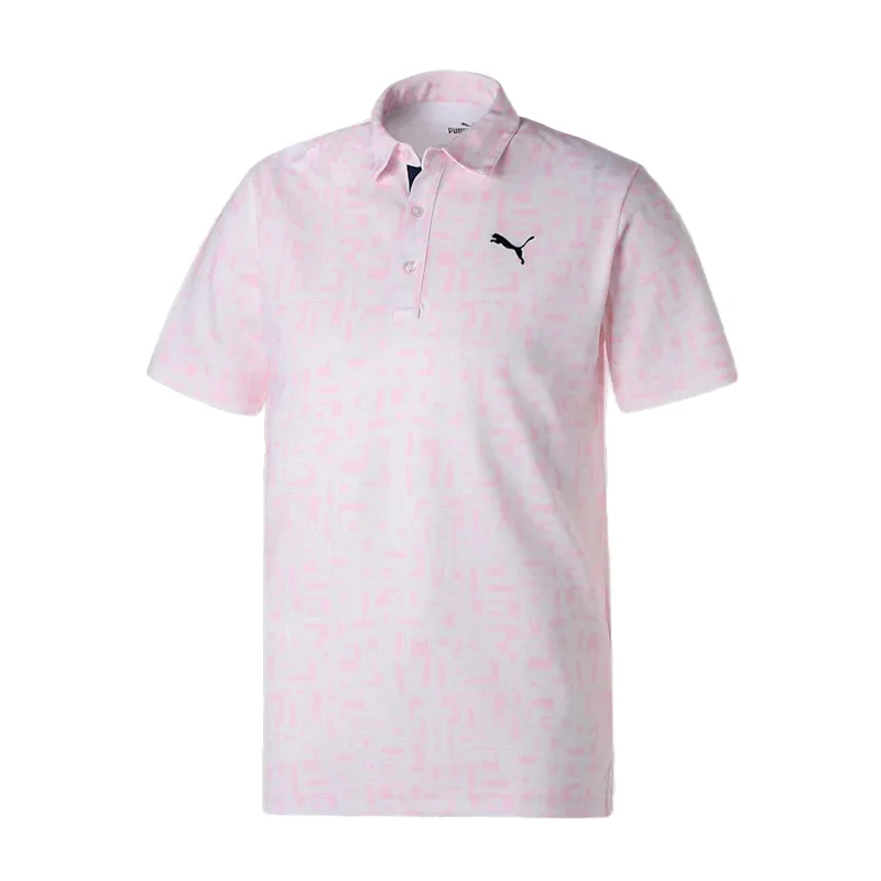 PUMA Random Graphic Men's Polo (Pearl Pink)