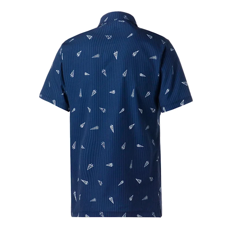 PUMA Flag Printed Seersucker Men's Polo (Navy Blazer) - Image 2