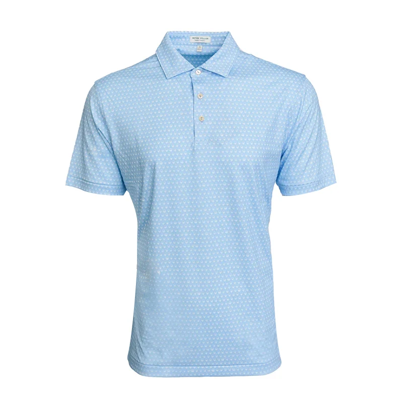 PETER MILLAR Double Performance Men's Polo (Cottage Blue)