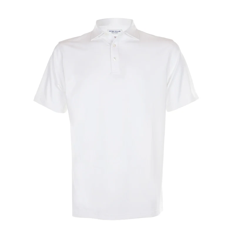 PETER MILLAR Performance Jersey Men's Polo (White)