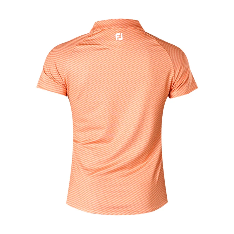 FOOTJOY Japan Women's Short Sleeve Polo (Orange) - Image 2