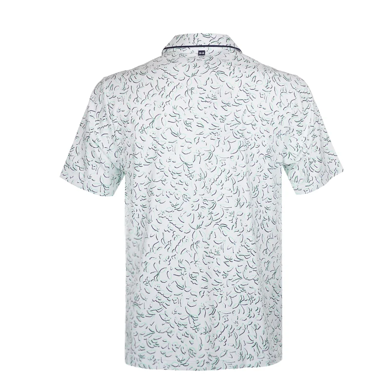 UNDER ARMOUR Iso-Chill Verge Men's Polo (White/Green) - Image 2