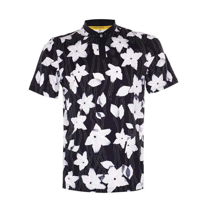 UNDER ARMOUR Curry Bomber Men's Polo (Black/Celeste)