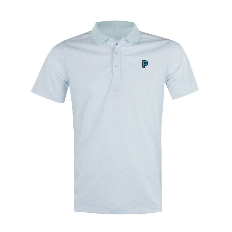 PUMA Japan Stretch Pique Monogram Men's Polo (Dew Drop)