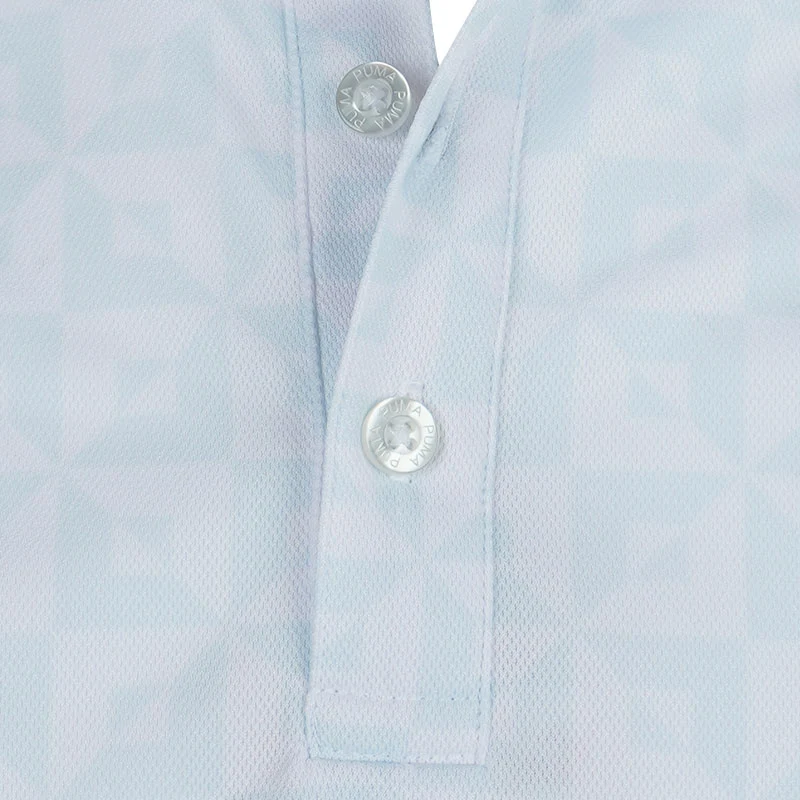 PUMA Japan Stretch Pique Monogram Men's Polo (Dew Drop) - Image 3