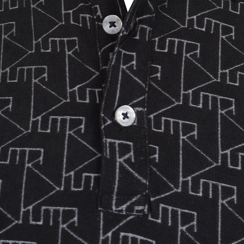 PUMA Japan Stretch Pile Jacquard Men's Polo (Black) - Image 3