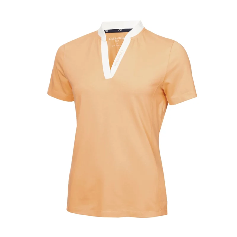 CALVIN KLEIN Dayton Women's Polo (Peach Cobbler)